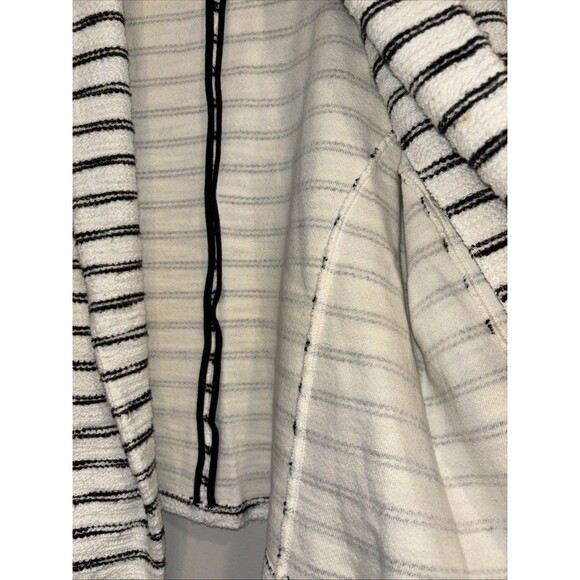 Women’s Lou & Grey Soft Textured Blazer Black & White Size XL EUC Shawl Collar - Picture 7 of 10